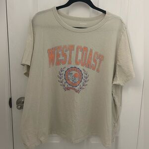 Off-White Tshirt with West Coast, California Dreaming Logo, Sz 3XL
